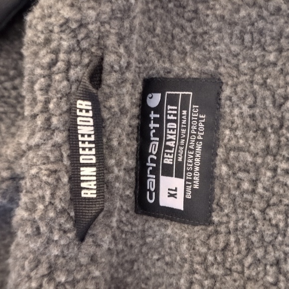 Carhartt Black Fleece-Lined Hoodie Xl - Picture 10 of 14